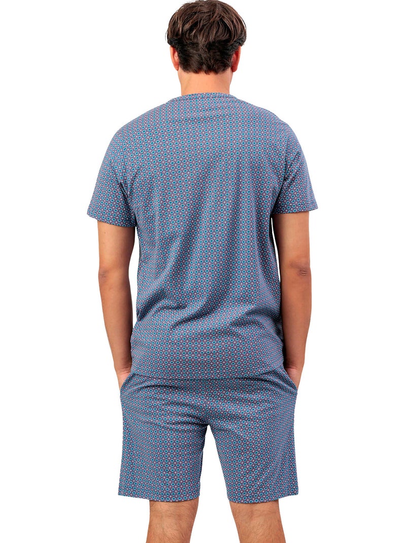 ADMAS CLASSIC Pijama Manga Corta Sterling para Hombre Azul - Kiabi