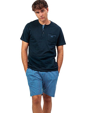ADMAS CLASSIC Pijama Manga Corta Tapeta Classic Stripe para Hombre