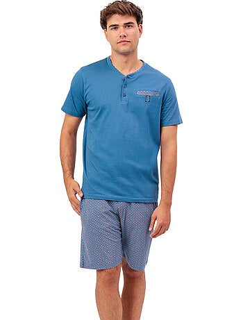 ADMAS CLASSIC Pijama Manga Corta Tapeta Sterling para Hombre