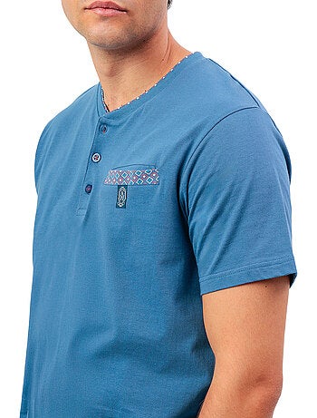 ADMAS CLASSIC Pijama Manga Corta Tapeta Sterling para Hombre