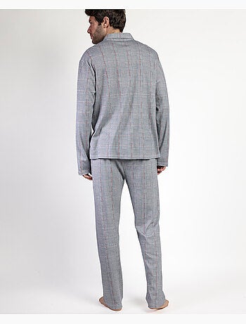 ADMAS CLASSIC Pijama Manga Larga Abierto Harris para Hombre