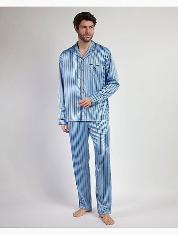 ADMAS CLASSIC Pijama Manga Larga Abierto Satinado Adm Secret para Hombre