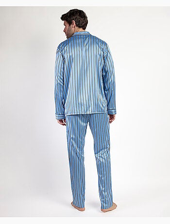 ADMAS CLASSIC Pijama Manga Larga Abierto Satinado Adm Secret para Hombre