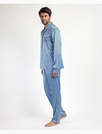 ADMAS CLASSIC Pijama Manga Larga Abierto Satinado Adm Secret para Hombre