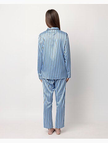 ADMAS CLASSIC Pijama Manga Larga Abierto Satinado Adm Secret para Mujer