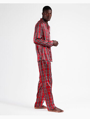 ADMAS CLASSIC Pijama Manga Larga Abierto Scottish Fashion para Hombre