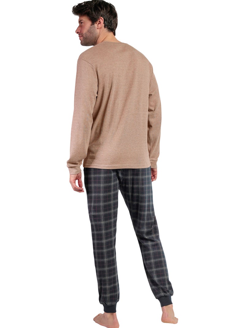 ADMAS CLASSIC Pijama Manga Larga Cinnamon para Hombre Marrón - Kiabi