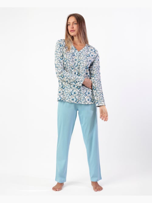 ADMAS CLASSIC Pijama Manga Larga Classic Cachemire para Mujer - Kiabi