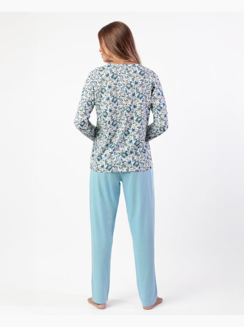 ADMAS CLASSIC Pijama Manga Larga Classic Cachemire para Mujer - Kiabi