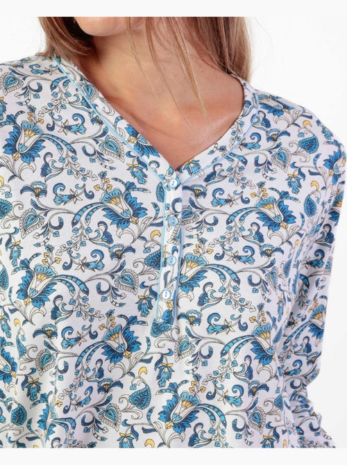 ADMAS CLASSIC Pijama Manga Larga Classic Cachemire para Mujer - Kiabi