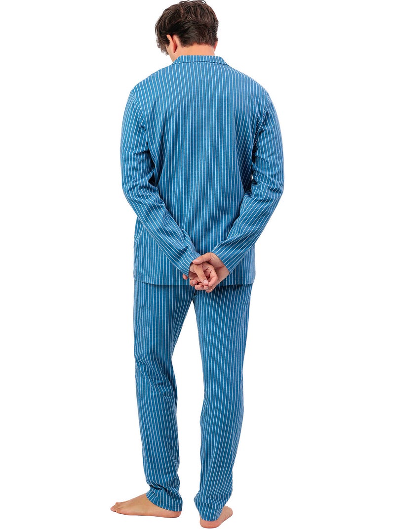 ADMAS CLASSIC Pijama Manga Larga Classic Stripe para Hombre Azul - Kiabi