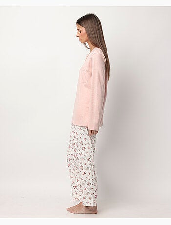 ADMAS CLASSIC Pijama Manga Larga Dots & Flowers para Mujer