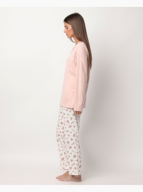 ADMAS CLASSIC Pijama Manga Larga Dots & Flowers para Mujer - Kiabi
