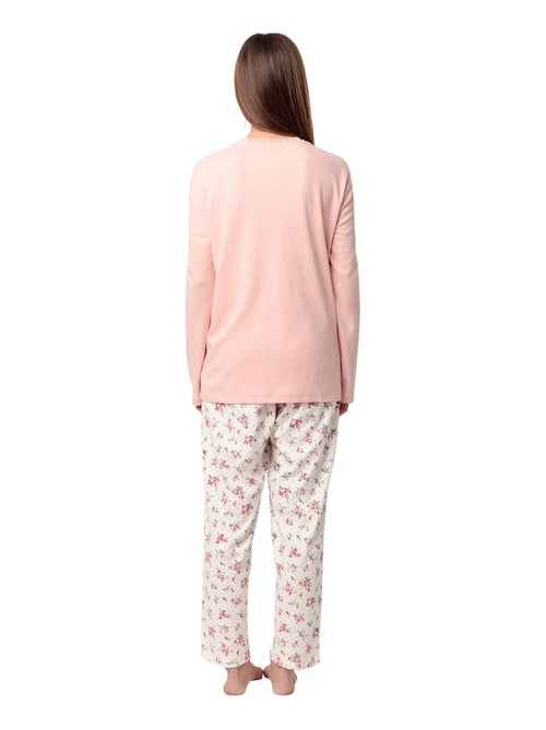Admas classic pijama manga larga dots & flowers para mujer - Kiabi Admas classic pijama manga larga dots & flowers para mujer - Kiabi