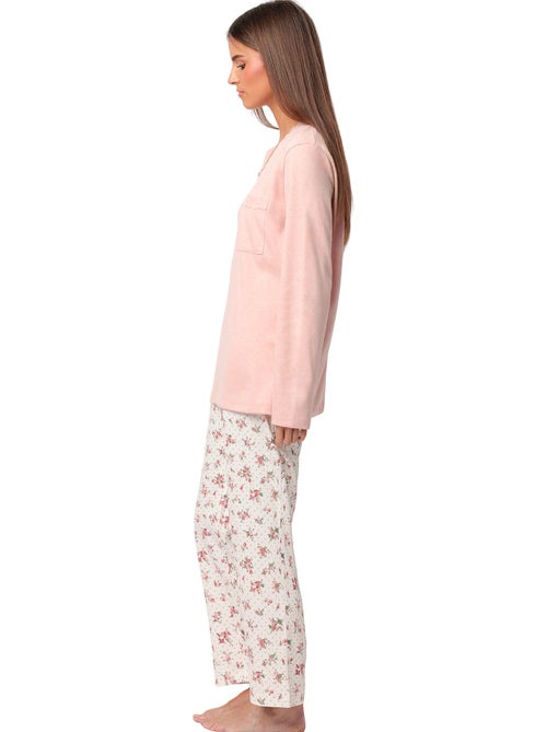 Admas classic pijama manga larga dots & flowers para mujer - Kiabi Admas classic pijama manga larga dots & flowers para mujer - Kiabi