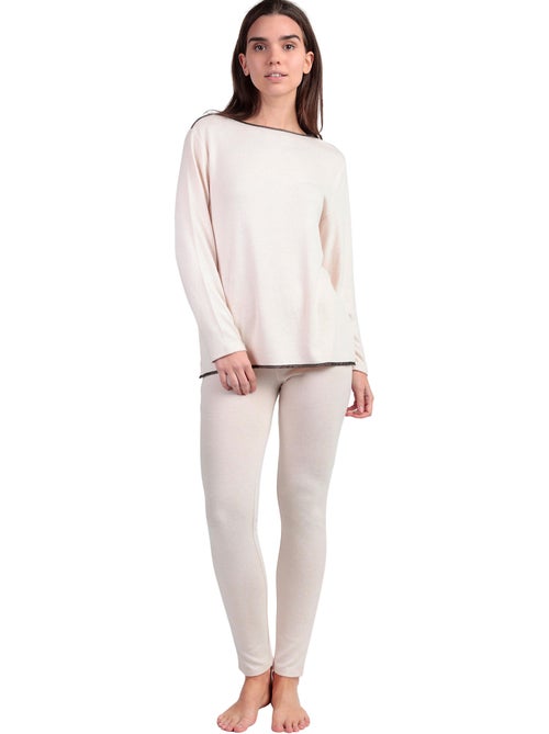 ADMAS CLASSIC Pijama Manga Larga Elegant At Home para Mujer - Kiabi ADMAS CLASSIC Pijama Manga Larga Elegant At Home para Mujer - Kiabi