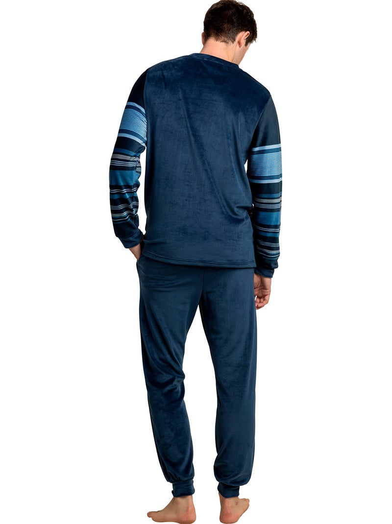 ADMAS CLASSIC Pijama Manga Larga Frostline para Hombre Azul marino - Kiabi