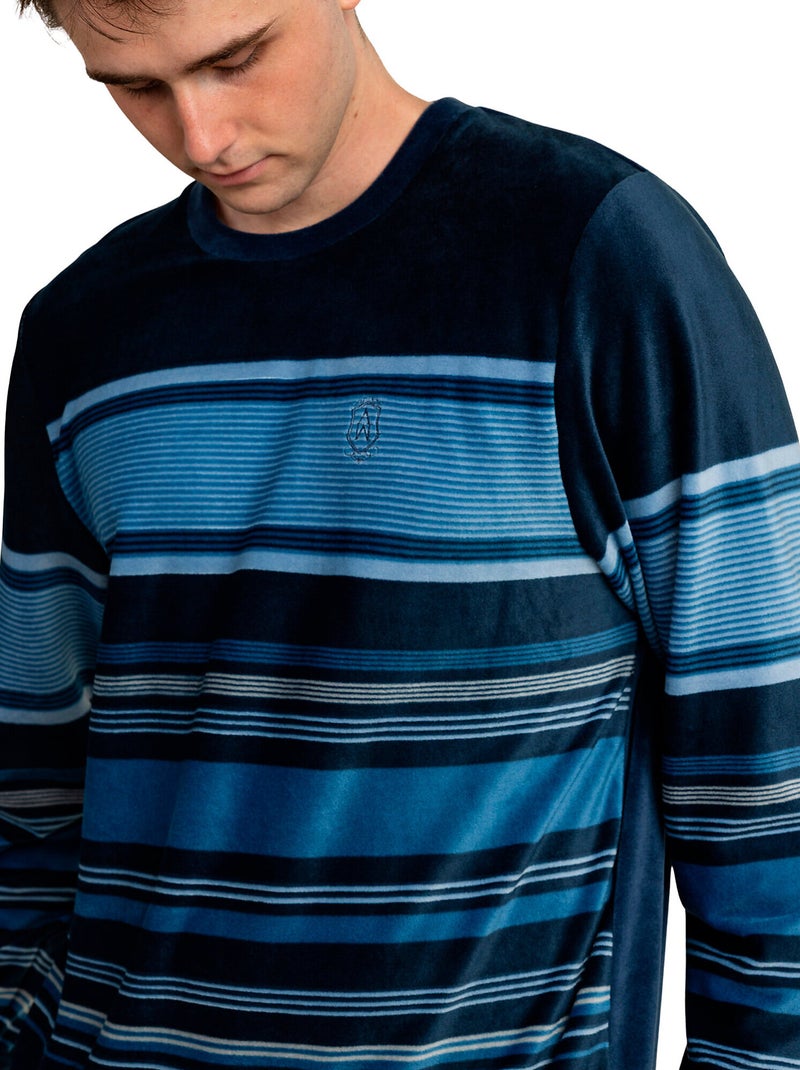 ADMAS CLASSIC Pijama Manga Larga Frostline para Hombre Azul marino - Kiabi