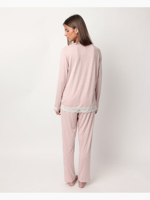 ADMAS CLASSIC Pijama Manga Larga Hearts para Mujer - Kiabi
