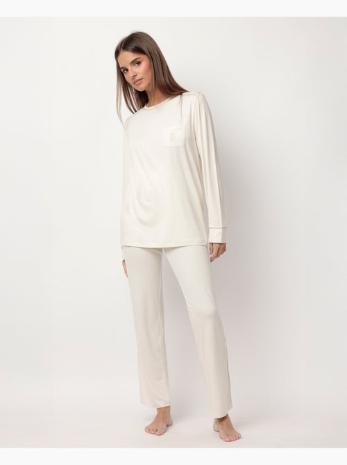 ADMAS CLASSIC Pijama Manga Larga Soft Sleep para Mujer - Kiabi ADMAS CLASSIC Pijama Manga Larga Soft Sleep para Mujer - Kiabi