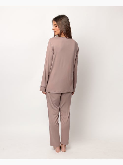 ADMAS CLASSIC Pijama Manga Larga Soft Sleep para Mujer - Kiabi