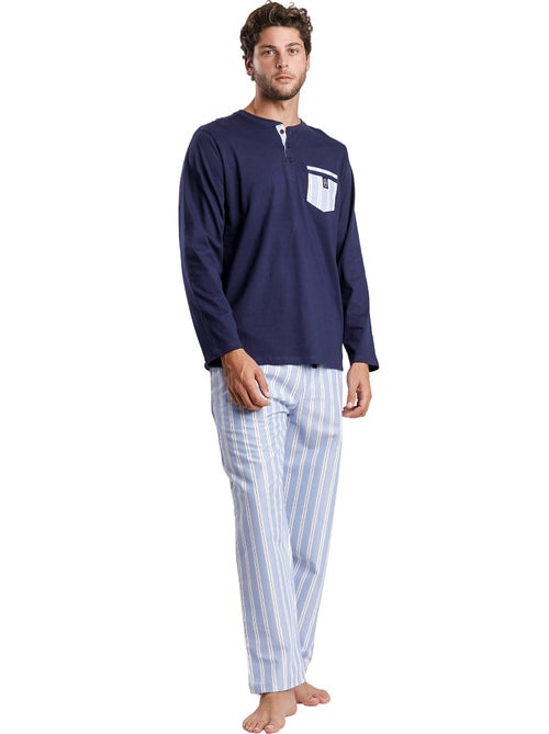 ADMAS CLASSIC Pijama Manga Larga Stripest para Hombre - Kiabi ADMAS CLASSIC Pijama Manga Larga Stripest para Hombre - Kiabi