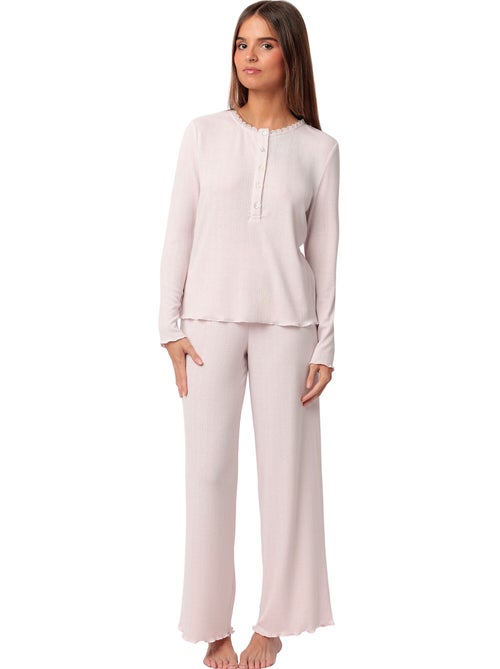 ADMAS CLASSIC Pijama Manga Larga Tapeta Romantic para Mujer - Kiabi ADMAS CLASSIC Pijama Manga Larga Tapeta Romantic para Mujer - Kiabi