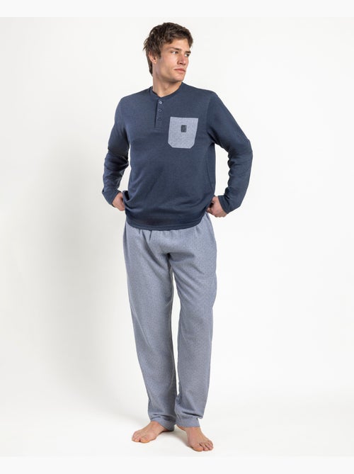 ADMAS CLASSIC Pijama Manga Larga Tapeta Stone para Hombre - Kiabi