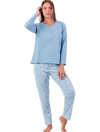 ADMAS CLASSIC Pijama Manga Larga Tapeta Stripes And Stars para Mujer
