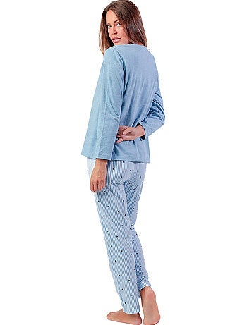 ADMAS CLASSIC Pijama Manga Larga Tapeta Stripes And Stars para Mujer
