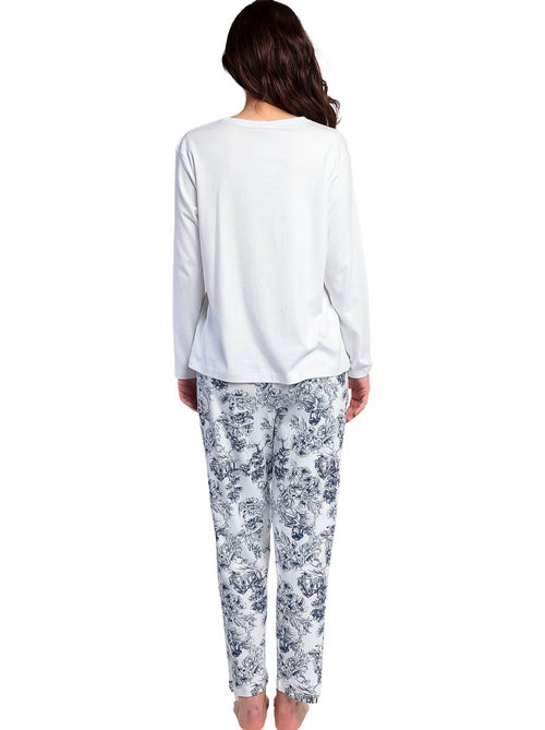 ADMAS CLASSIC Pijama Manga Larga Toile De Jouy para Mujer - Kiabi ADMAS CLASSIC Pijama Manga Larga Toile De Jouy para Mujer - Kiabi