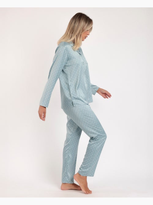 ADMAS CLASSIC Pijama Novia Abierto Manga Larga Dots Lace para Mujer - Kiabi ADMAS CLASSIC Pijama Novia Abierto Manga Larga Dots Lace para Mujer - Kiabi