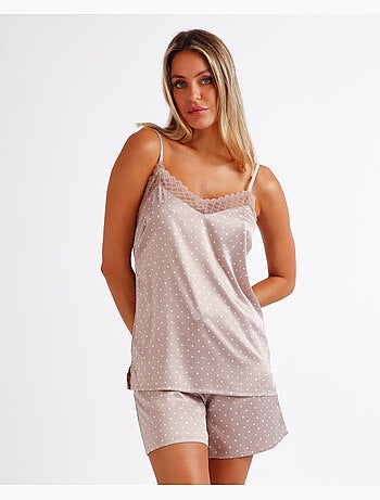 ADMAS CLASSIC Pijama Novia Tirantes Dots Lace para Mujer