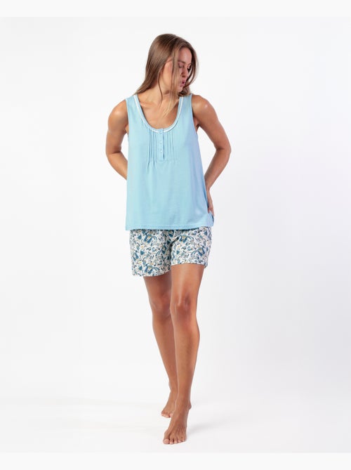 ADMAS CLASSIC Pijama Sin mangas Classic Cachemire para Mujer - Kiabi ADMAS CLASSIC Pijama Sin mangas Classic Cachemire para Mujer - Kiabi
