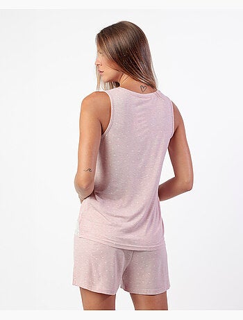 ADMAS CLASSIC Pijama Sin mangas Hearts para Mujer