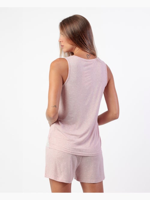 ADMAS CLASSIC Pijama Sin mangas Hearts para Mujer - Kiabi ADMAS CLASSIC Pijama Sin mangas Hearts para Mujer - Kiabi