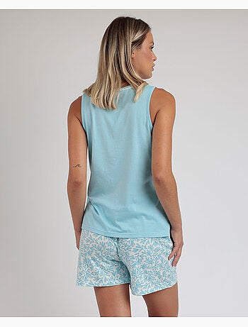 ADMAS CLASSIC Pijama Sin Mangas Spring Leaves para Mujer
