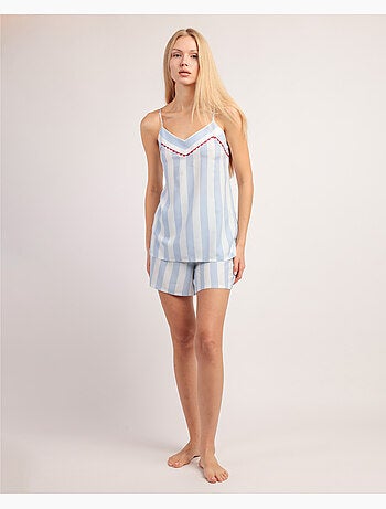 ADMAS CLASSIC Pijama Tirantes Classic Light Stripes para Mujer