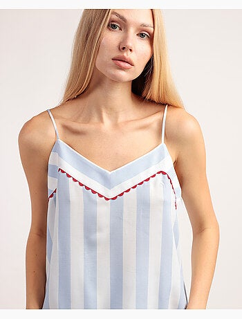 ADMAS CLASSIC Pijama Tirantes Classic Light Stripes para Mujer