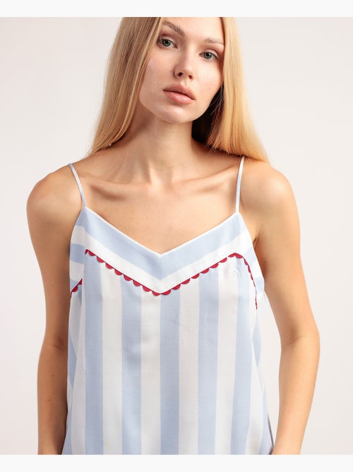 ADMAS CLASSIC Pijama Tirantes Classic Light Stripes para Mujer - Kiabi