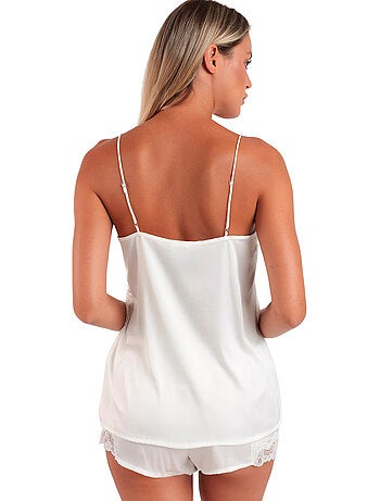 ADMAS CLASSIC Pijama Tirantes Satin And Guipur para Mujer