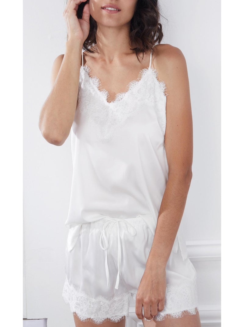ADMAS CLASSIC Pijama Tirantes Soft Novia para Mujer Blanco - Kiabi