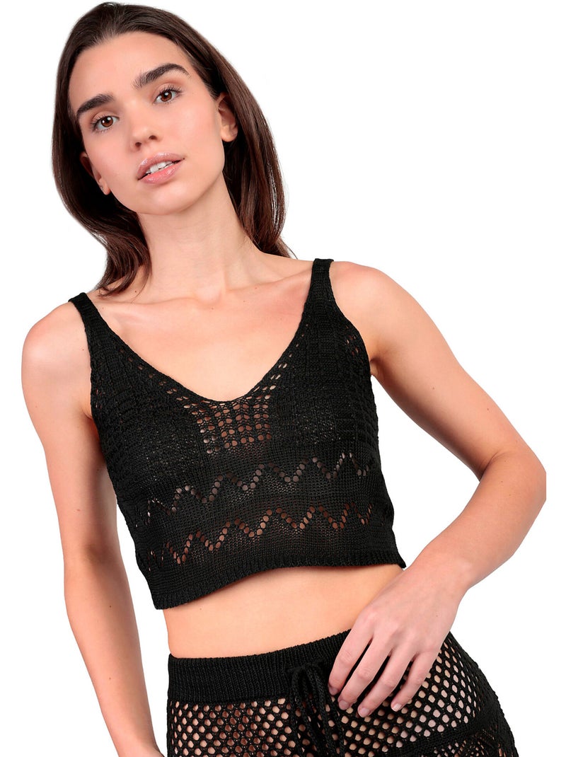 ADMAS Conjunto Top + Falda Total Look para Mujer Negro - Kiabi