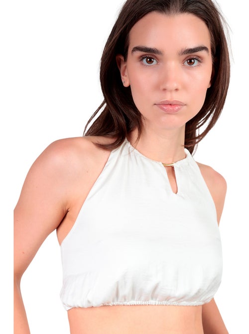 ADMAS Conjunto Top + Pantalón Satinee Beach para Mujer - Kiabi ADMAS Conjunto Top + Pantalón Satinee Beach para Mujer - Kiabi