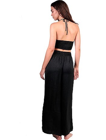 ADMAS Conjunto Top + Pantalón Satinee Beach para Mujer