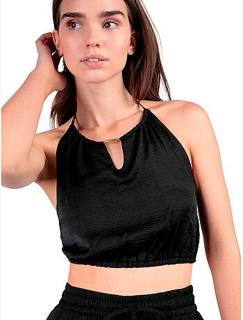 ADMAS Conjunto Top + Pantalón Satinee Beach para Mujer