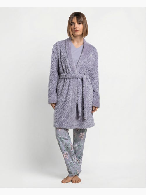 ADMAS GARDEN Bata Calentita Manga Larga Night Garden para Mujer - Kiabi ADMAS GARDEN Bata Calentita Manga Larga Night Garden para Mujer - Kiabi