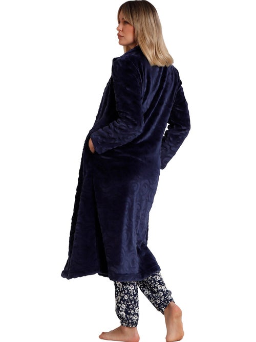 ADMAS GARDEN Bata Manga Larga Calentita Rosas Jacquard para Mujer - Kiabi ADMAS GARDEN Bata Manga Larga Calentita Rosas Jacquard para Mujer - Kiabi