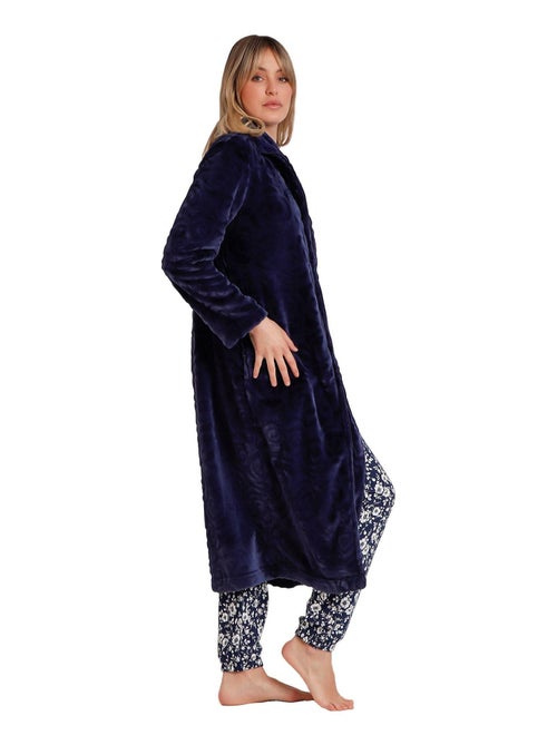 ADMAS GARDEN Bata Manga Larga Calentita Rosas Jacquard para Mujer - Kiabi ADMAS GARDEN Bata Manga Larga Calentita Rosas Jacquard para Mujer - Kiabi