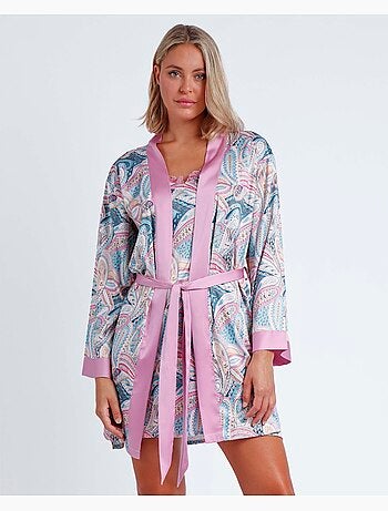 ADMAS GARDEN Bata Manga Larga Summer Cachemire para Mujer